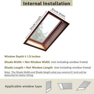 전동 채광창 지붕 창 셀룰러 벌집 반 정전 방수 블라인드 커튼 채광창 유리 방 경 사진 지붕 R - Product Image 2