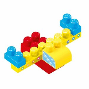 Juego de bloques de construcción de 50 piezas con letras, números y pistas, juego de juego para niños de 18 meses en adelante - Product Image 5