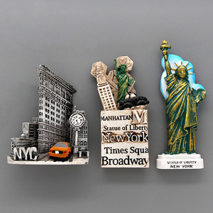 Aimant de réfrigérateur personnalisé avec impression couleur intégrale, tourisme américain, New York City - Product Image 3