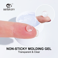 Gel UV LED de renforcement grande capacité, non toxique, pour modelage 3D, sculpture, fleurs, nail art DIY, végétalien, longue durée
