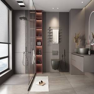 Espejo de Maquillaje Moderno de Vidrio Wenge para <span class=keywords><strong>Baño</strong></span> con Escritorio y Silla, Combinación de Lavabo y <span class=keywords><strong>Mueble</strong></span> para Apartamento - Product Image 3
