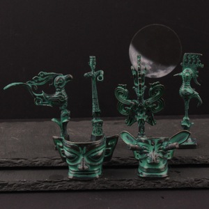 Juego de Figuras de Bronce Sanxingdui, Imitación Antigua, Artesanía Metálica, Decoración del Hogar, Recuerdo Coleccionable, Regalo - Product Image 1