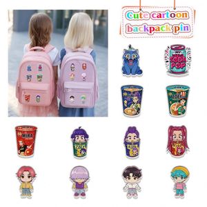 Dibujos animados Anime Hallowmas colorido acrílico Pin venta al por mayor acrílico estampado lindo Animal sombrero ropa Pin insignia personalización para bolsa - Product Image 1