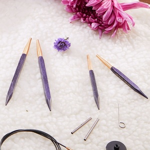 <span class=keywords><strong>KnitPro</strong></span> the J a d O R E Juego de Agujas Circulares Intercambiables de Madera de 4.0-8.0 mm para Tejer a Mano - Product Image 5
