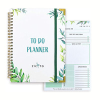 Carnet de planification personnalisé à spirale, couverture rigide, agenda hebdomadaire, journal de budget avec reliure à anneaux pour filles