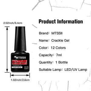 MTSSII 7ml <span class=keywords><strong>vernis</strong></span> à ongles sec à l'air fournitures pour ongles bricolage manucure pas besoin de lampe gel craquelé <span class=keywords><strong>vernis</strong></span> à ongles craquelé gel de doublure en marbre - Product Image 2