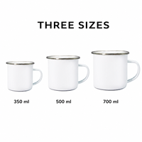 Mug en émail blanc et bleu, tasse à café en métal avec imprimé citrouille et fantôme, pour fournisseur de cadeaux en gros, ensembles promotionnels 350-700ml