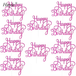 Set Personalizzato di 10 Decorazioni Luccicanti per Torta di <span class=keywords><strong>Compleanno</strong></span>, Topper per Torta di <span class=keywords><strong>Compleanno</strong></span> per Ragazze, Decorazioni per Dessert con Glitter - Product Image 5