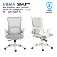 Chaise de bureau ergonomique à dossier mi-haut en maille respirante, personnalisable, vente en gros directe usine
