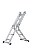 Échelle en aluminium multifonctionnelle à longueur réglable, fournie directement par l'usine chinoise, échelle industrielle pliante multi-usages EN131