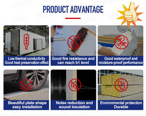 SH 50mm Farmacéutica Sala limpia <span class=keywords><strong>Osb</strong></span> Pir Panel sándwich <span class=keywords><strong>de</strong></span> techo <span class=keywords><strong>de</strong></span> poliuretano decorativo PU Precio <span class=keywords><strong>de</strong></span> <span class=keywords><strong>segunda</strong></span> mano - Product Image 2