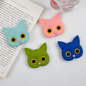 Best Selling Phone Accessories Luxury Kawaii Cat Makeup Mirror Foldable Mobile Phone Holder Folding Support Griptok