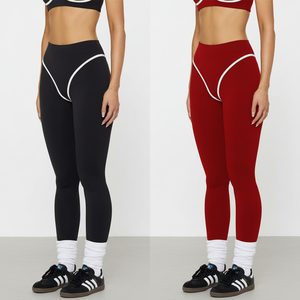Set Yoga 3 Pezzi HAIYUN: <span class=keywords><strong>Reggiseno</strong></span> <span class=keywords><strong>Sportivo</strong></span> con Collo Halter Bicolore e Coppe Integrate, Pantaloni <span class=keywords><strong>da</strong></span> Corsa Elasticizzati ad Asciugatura Rapida per <span class=keywords><strong>Donna</strong></span> - Product Image 6