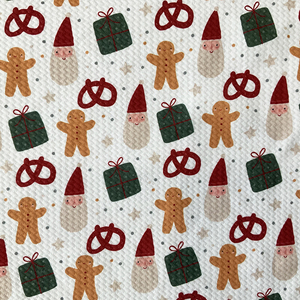 Venta al por mayor de galletas de Navidad impresas digitalmente 95% poliéster 5% Spandex <span class=keywords><strong>Liverpool</strong></span> Bullet tejido de punto elástico para lazos - Product Image 4