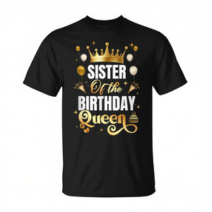 Camiseta a juego para fiesta de cumpleaños de la hermana de la Reina de los Cumpleaños - Product Image 2