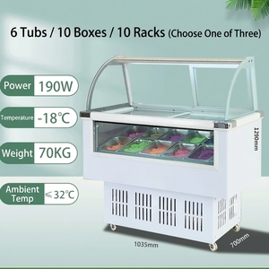 <span class=keywords><strong>Vitrine</strong></span> Réfrigérée YINZHENG pour Glaces et Gelatos, 10 Bacs 1/4, Refroidissement Direct, Prix Abordable - Product Image 2
