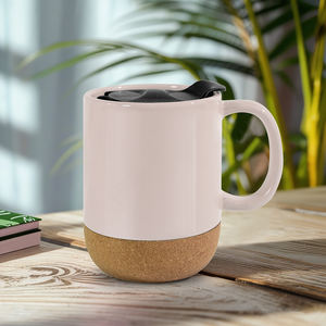 Tazza in Ceramica Personalizzabile da 15oz <span class=keywords><strong>con</strong></span> Impressioni Laser e Base in Sughero, Tazze Personalizzate per <span class=keywords><strong>Caffè</strong></span> - Product Image 5