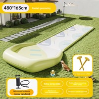 Nouveau toboggan aquatique en PVC pour enfants, toboggan aquatique à jet d'eau pour une ou deux personnes, jouet d'été, planche de surf, toboggan de jardin