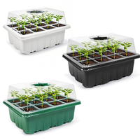 Kit de démarrage de graines de dôme d'humidité Mini kit de germination de serre pour la culture de graines en plastique et plateaux de démarrage de graines PS
