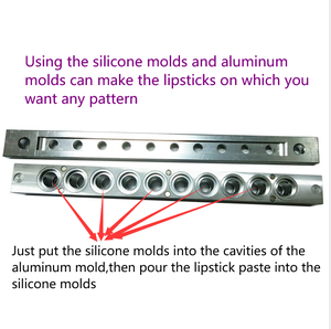 カスタムコスメティック 12.1mm ロゴ入り マット型 リップスティック リップバーム シリコンプラスチックゴム製充填型 リップスティックシリコン型 - Product Image 6