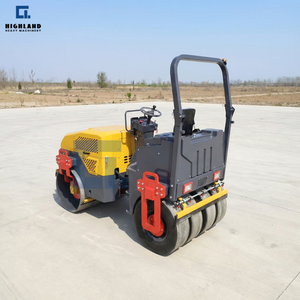 HIGHLAND merk HIR-JS1400 <span class=keywords><strong>4</strong></span> <span class=keywords><strong>ton</strong></span> Yammar motor lichte tandem dubbele trommelwegwals voor asfaltwegreparatie - Product Image 2