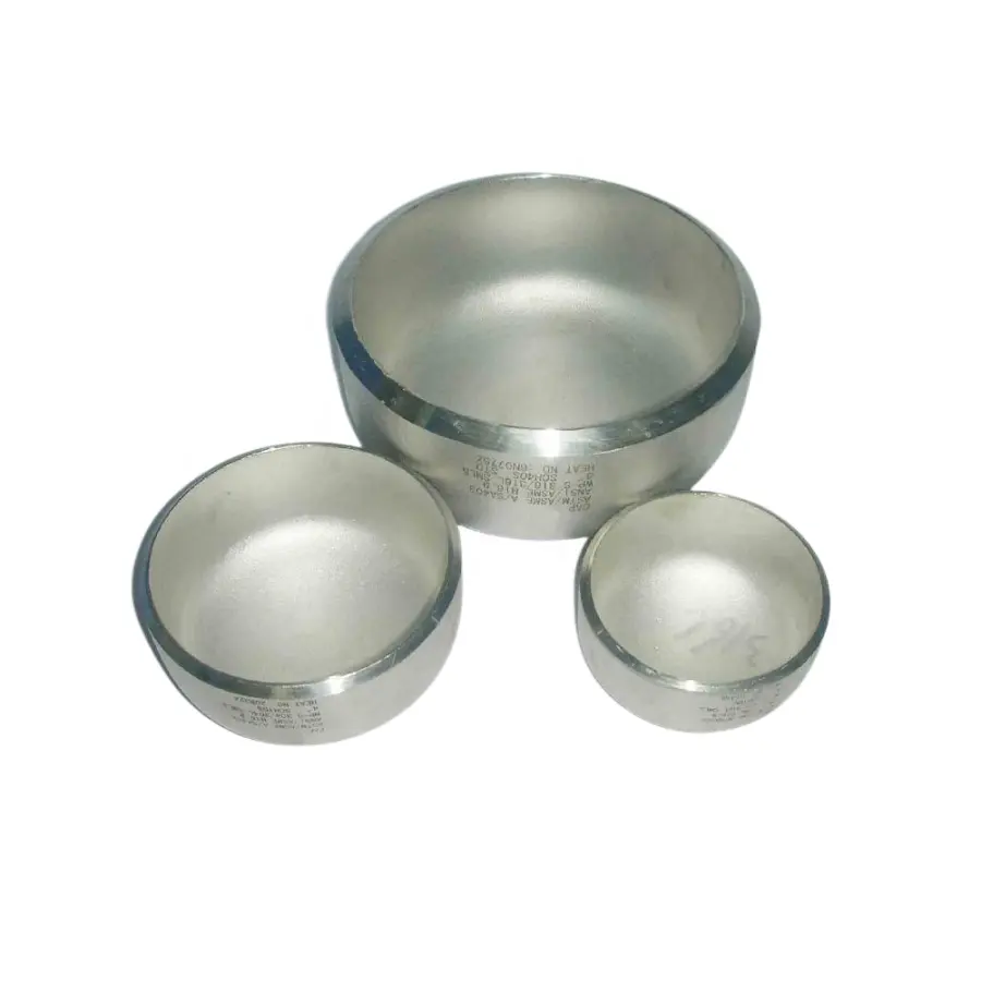 ASME B 16.9 seamless cold rolling Butt welding stainless steel 304 316L pipe fitting DN50 sch 40 welding end caps