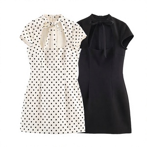 Vestido Corto Mini de Gasa Transpirable con Estampado y Cintura Imperio para Mujer SHENZHU, Verano 2026 - Product Image 2