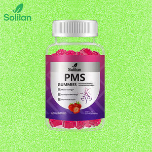 Oem nhãn hiệu riêng solilan của người phụ nữ vitamin B6 bổ sung cân bằng PMS cứu trợ Gummies với Chasteberry Angelica gốc cho người lớn - Product Image 1