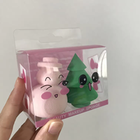 2024 maquillage noël beauté éponge arbre bonhomme de neige maquillage cosmétiques mélangeur vacances cadeau ensemble