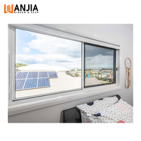Diseño gráfico de aluminio Ventanas de aluminio horizontales Ventana corredera de balcón impermeable