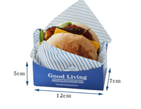 Boîte d'emballage alimentaire rectangulaire anti-humidité Modèle 52025 pour sandwichs, œufs brouillés, burgers et petit-déjeuner importés
