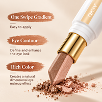 QICIY 2-Wege Schnell-Ton-Umschaltender Lidschattenstift Creme-Lidschattenstift Schimmer Matt Dual-Farben Make-up-Stift Großhandel OEM ODM Bulk