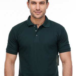 Fabricant OEM, t-shirt polo uni 100% coton, logo personnalisé, t-shirt polo de golf à manches courtes pour homme, vente en gros - Product Image 1