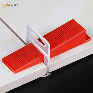 Outils de nivellement pour carrelage : clips et cales, système de nivellement pour carrelage céramique, outils d'installation de carrelage - Product Image 1