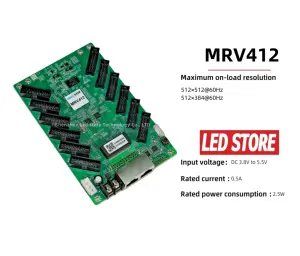เซินเจิ้นผลิตโรงงานจอแสดงผล LED Nova MRV412 MRV208-1 การ์ดรับโฆษณาดิจิตอลควบคุม Novastar