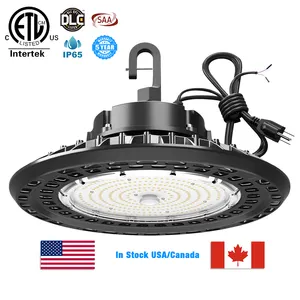 CE DLC SAA 150lm/W 100W 150W 200W Led Ufo Lampu Teluk Tinggi Dapat Disesuaikan