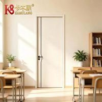 Portes intérieures modernes en bois massif composite polymère PVC, isolation acoustique, construction durable, garantie 1 an, appartement, salle de bain