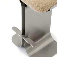 Tabouret de bar design moderne, chaise de haute qualité, base en acier inoxydable simple et créative
