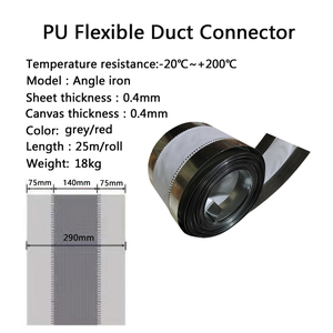 Conector <span class=keywords><strong>de</strong></span> Ducto Flexible Resistente al Calor Industrial, Ducto Flexible <span class=keywords><strong>de</strong></span> <span class=keywords><strong>Lona</strong></span> Antivibración <span class=keywords><strong>para</strong></span> Sistemas <span class=keywords><strong>de</strong></span> Ventilación y <span class=keywords><strong>Aire</strong></span> <span class=keywords><strong>Acondicionado</strong></span> - Product Image 5