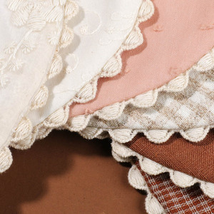 ผ้ากันเปื้อนเด็กทารกแบบตาข่ายผ้าฝ้าย ผ้าเช็ดน้ำลายเด็ก ผ้ากันเปื้อนสำหรับป้อนอาหารเด็ก ชุดผ้ากันเปื้อนเด็กแบบสองด้าน ผ้ากันเปื้อนลูกไม้ ผ้ากันเปื้อนสำหรับป้อนอาหารเด็ก - Product Image 3