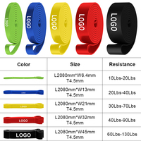 Bandas de Resistencia de TPE Coloridas Más Vendidas para Flexiones, Correr, Sprints, Entrenamiento de Fuerza, Personalizables
