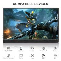 Moniteur portable tactile Full HD 1080P IPS 15,6 pouces OEM/ODM avec haut-parleur intégré, moniteur de jeu HDR LCD pour extension d'écran d'ordinateur portable
