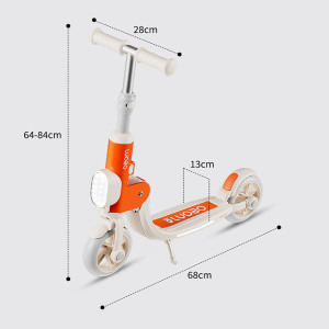Scooter di plastica pieghevole di alta qualità per bambini di <span class=keywords><strong>3</strong></span> <span class=keywords><strong>anni</strong></span> attività ricreative all'aperto con due ruote - Product Image 6