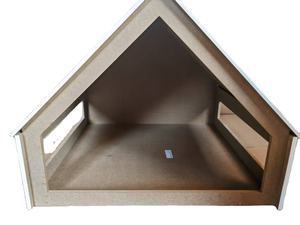 Cuccia per Cani da Interno per Animali di Piccola e Media Taglia fino a 36 kg - Casetta <span class=keywords><strong>in</strong></span> <span class=keywords><strong>Legno</strong></span> con Cuscino, Bianca - Product Image 5