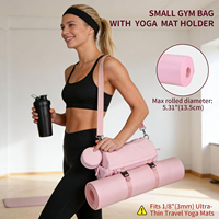 Sac de voyage mini bandoulière respirant et léger avec support pour tapis de yoga, idéal pour le sport et la gym – Conception gratuite