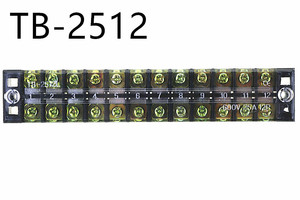 Borniers TB-2512 (25A 12P) Panneau de jonction Boîte de jonction de rangée de câblage - Product Image 2