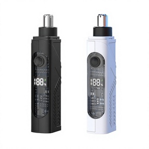 Tondeuse électrique portable USB en plastique pour nez, oreilles et sourcils pour homme avec fonction de nettoyage facile pour kit de toilettage - Product Image 3