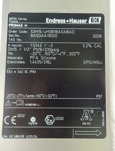 Plc 53h15-uh0b1ba0ad Endress + Hauser Promag <span class=keywords><strong>53</strong></span> พร้อม H [ใหม่] สำหรับสินค้ารับประกัน - Product Image 2