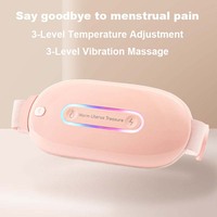 Ceinture de massage vibrante intelligente chauffante pour le bas du dos et l'abdomen, soulagement des douleurs menstruelles, massage utérin, ceinture chauffante pour le ventre