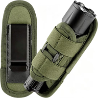 Étui tactique pour lampe torche Molle avec clip ceinture et accessoire de kit de survie – Housse de transport durable en nylon pour la chasse/EDC